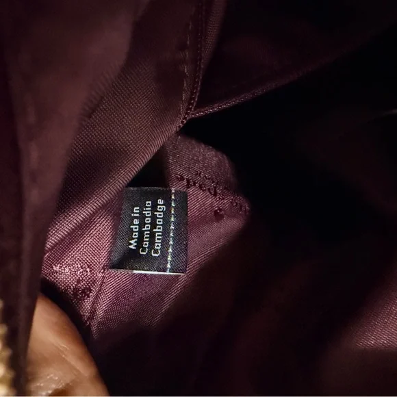 kate spade Pebbled Leather Burgundy Hobo with Gold Hardware - Picture 2 of 5